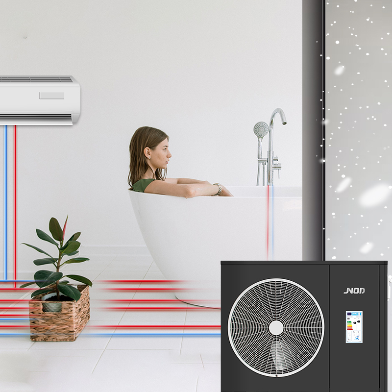 Energiebesparende huisverwarming en -koeling Warmtepomp voor huizen